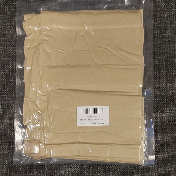 3 Pack Women's High-Waist Shaping Shorts - Beige - Picture 8 of 9